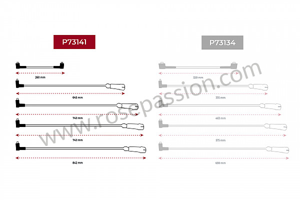 P73141 - Chicote de ignição completo para Porsche 924 • 1981 • 924 2.0 • Coupe • Caixa manual 5 velocidades