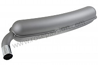 P73170 - Silenciador de banana de aço inoxidável não polido (tipo e som originais) para Porsche 911 Classic • 1971 • 2.2t • Targa • Caixa manual 4 velocidades