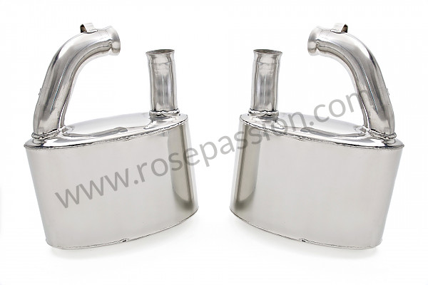 P77444 - Pair of sports stainless steel silencers for Porsche 993 / 911 Carrera • 1996 • 993 rs • Coupe • Manual gearbox, 6 speed