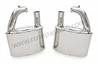 P77444 - Pair of sports stainless steel silencers for Porsche 993 / 911 Carrera • 1995 • 993 rs • Coupe • Manual gearbox, 6 speed