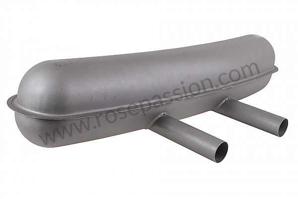 P87277 - Racing metal silencer with 2 central outlets (2 inlets) for Porsche 911 Classic • 1973 • 2.4e • Coupe • Automatic gearbox