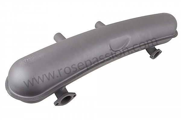 P87277 - Racing metal silencer with 2 central outlets (2 inlets) for Porsche 911 Classic • 1973 • 2.4t • Targa • Automatic gearbox