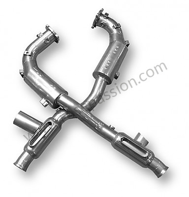 P87484 - Stainless steel sports catalytic converter 100 cells for Porsche 993 Turbo • 1996 • 993 turbo • Coupe • Manual gearbox, 6 speed