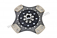 P87550 - Rigid sintered metal clutch disc for Porsche 911 Turbo / 911T / GT2 / 965 • 1994 • 3.6 turbo • Coupe • Manual gearbox, 5 speed