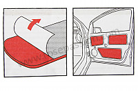 P87570 - Chapa de insonorização do habitáculo (as 6) para Porsche 911 Turbo / 911T / GT2 / 965 • 1984 • 3.3 turbo • Coupe • Caixa manual 4 velocidades