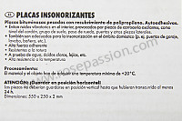 P87570 - Piastra insonorizzante abitacolo (6 pezzi) per Porsche 911 G • 1985 • 3.2 • Cabrio • Cambio manuale 5 marce