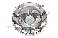 P87595 - Chrome plated headlight back for Porsche 911 Turbo / 911T / GT2 / 965 • 1986 • 3.3 turbo • Coupe • Manual gearbox, 4 speed