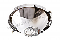 P87595 - Chrome plated headlight back for Porsche 911 Turbo / 911T / GT2 / 965 • 1978 • 3.3 turbo • Coupe • Manual gearbox, 4 speed