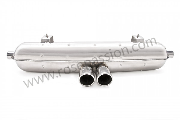 P87605 - Sports stainless steel silencer 2 round outlets for Porsche Boxster / 986 • 2004 • Boxster s 3.2 • Cabrio • Automatic gearbox