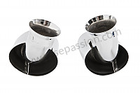 P87614 - Pair of stainless steel silencer tailpipes for Porsche 996 / 911 Carrera • 2000 • 996 carrera 4 • Cabrio • Manual gearbox, 6 speed
