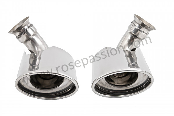 P87615 - Pair of stainless steel silencer tailpipes for Porsche 996 / 911 Carrera • 2002 • 996 carrera 2 • Coupe • Manual gearbox, 6 speed