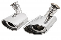 P87615 - Pair of stainless steel silencer tailpipes for Porsche 996 / 911 Carrera • 2002 • 996 carrera 2 • Coupe • Manual gearbox, 6 speed