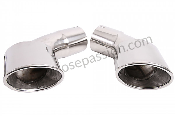P87631 - Sports stainless steel final silencer 2 outlets left-right for Porsche 911 Turbo / 911T / GT2 / 965 • 1977 • 3.0 turbo • Coupe • Manual gearbox, 4 speed