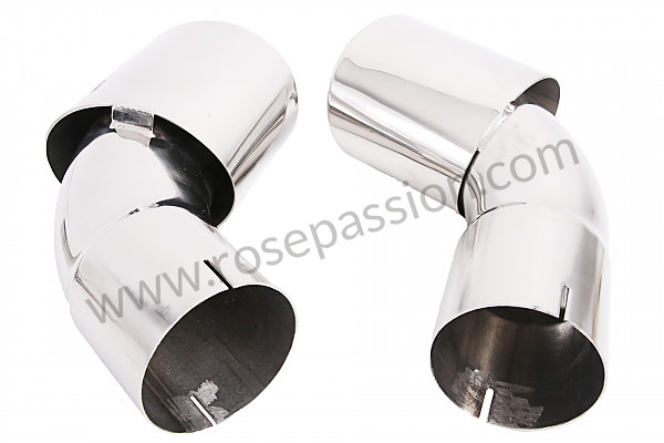 P87631 - Sports stainless steel final silencer 2 outlets left-right for Porsche 911 Turbo / 911T / GT2 / 965 • 1978 • 3.3 turbo • Coupe • Manual gearbox, 4 speed