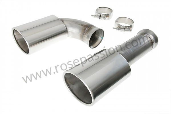 P87634 - Stainless steel double silencer tailpipe for 964 (replacement) for Porsche 964 / 911 Carrera 2/4 • 1991 • 964 carrera 2 • Coupe • Manual gearbox, 5 speed