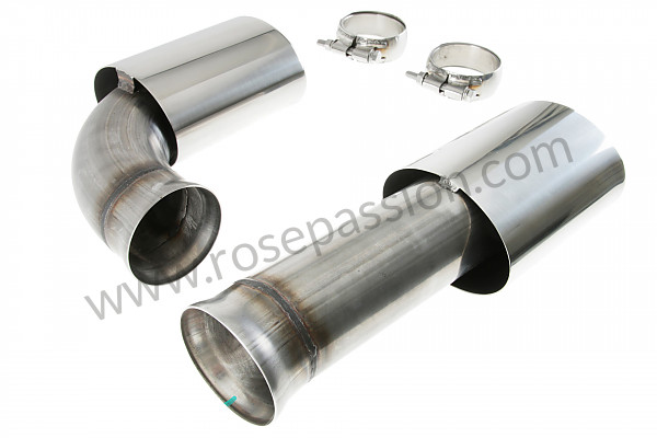 P87634 - Stainless steel double silencer tailpipe for 964 (replacement) for Porsche 964 / 911 Carrera 2/4 • 1994 • 964 carrera 2 • Speedster • Manual gearbox, 5 speed