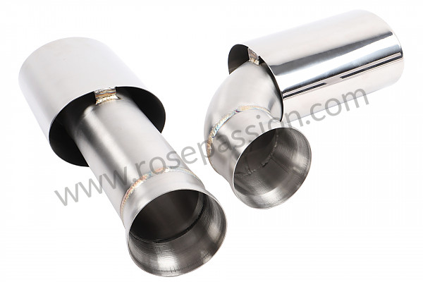 P87634 - Stainless steel double silencer tailpipe for 964 (replacement) for Porsche 964 / 911 Carrera 2/4 • 1994 • 964 carrera 2 • Targa • Manual gearbox, 5 speed