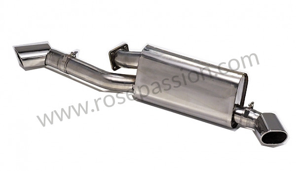 P87639 - Sports stainless steel final silencer 2 outlets left-right for Porsche 911 Turbo / 911T / GT2 / 965 • 1994 • 3.6 turbo • Coupe • Manual gearbox, 5 speed