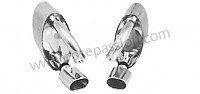 P87645 - Pair of super sports stainless steel silencers with outlets for 993 2s 4s for Porsche 993 / 911 Carrera • 1997 • 993 carrera 2 • Targa • Automatic gearbox