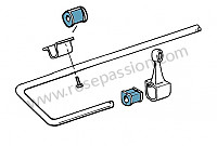 P87657 - Silent bloc sport para barra estabilizadora trasera original para Porsche 912 • 1968 • 912 1.6 • Coupe • Caja manual de 5 velocidades