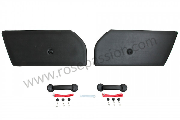 P87672 - Pair of rs92 leather door panels for Porsche 964 / 911 Carrera 2/4 • 1993 • 964 carrera 4 • Coupe • Manual gearbox, 5 speed