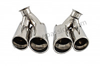 P92727 - Pair of double stainless steel exhaust tailpipes for Porsche 996 / 911 Carrera • 2005 • 996 carrera 4 • Targa • Manual gearbox, 6 speed