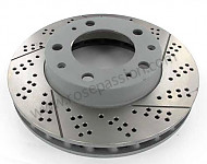 P92737 - Perforated, ventilated rear brake disc for Porsche 