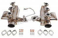 P92767 - Pair of sports stainless steel heat exchangers for Porsche 993 Turbo • 1998 • 993 turbo • Coupe • Manual gearbox, 6 speed