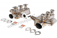 P92767 - Pair of sports stainless steel heat exchangers for Porsche 993 Turbo • 1997 • 993 turbo • Coupe • Manual gearbox, 6 speed