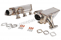 P92767 - Pair of sports stainless steel heat exchangers for Porsche 993 Turbo • 1997 • 993 turbo • Coupe • Manual gearbox, 6 speed