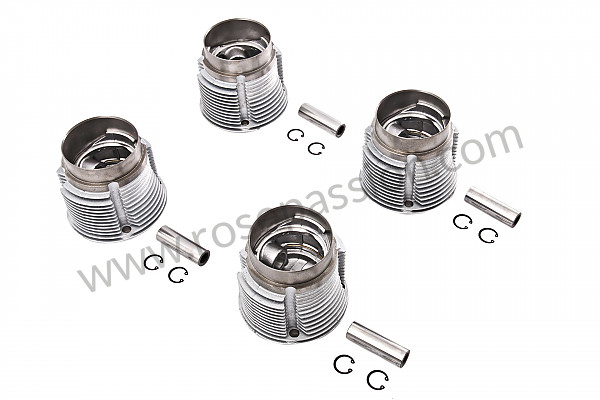 P98069 - Kit of sports pistons and cylinders 1,750 cc for Porsche 356C • 1965 • 1600 sc (616 / 16) • Cabrio c • Manual gearbox, 4 speed