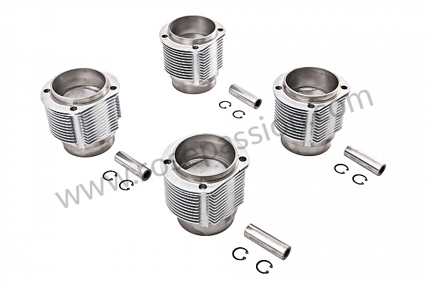 P98069 - Kit of sports pistons and cylinders 1,750 cc for Porsche 356C • 1965 • 1600 sc (616 / 16) • Cabrio c • Manual gearbox, 4 speed