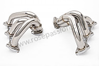 P98134 - Pair of stainless steel spaghettis for 996 turbo (for 996 turbo fitted with k24 turbo for 996 turbo s and x50) for Porsche 996 Turbo / 996T / 911 Turbo / GT2 • 2005 • 996 turbo • Coupe • Manual gearbox, 6 speed