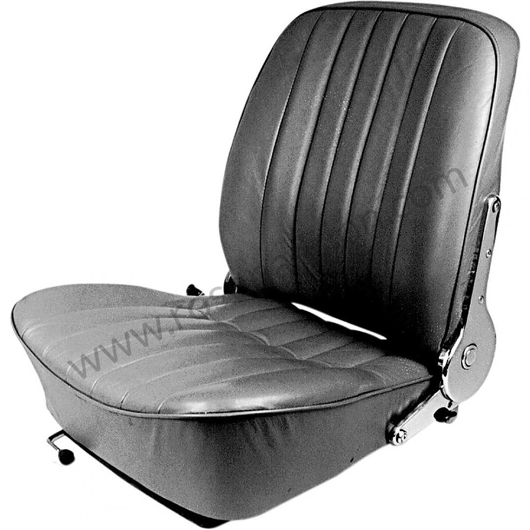 Sitzbezug 2-teilig, schwarz, Kunstleder, 911 Bj. 74 - 84