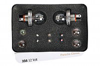 P261543 - Kit-lampen und sicherungen für Porsche 356B T6 • 1962 • 1600 s (616 / 12 t6) • Coupe reutter b t6 • 4-gang-handschaltgetriebe