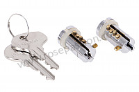 P1265 - Set of locks for Porsche 356B T5 • 1960 • 1600 s (616 / 2 t5) • Cabrio b t5 • Manual gearbox, 4 speed