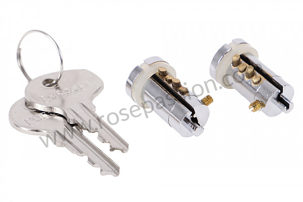 P1265 - Set of locks for Porsche 356a • 1959 • 1600 (616 / 1 t2) • Convertible d'a t2 • Manual gearbox, 4 speed