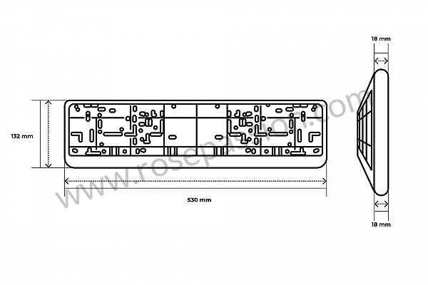 P212939 - Base para Porsche 991 • 2013 • 991 c4s • Cabrio • Caja pdk