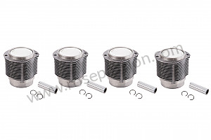 Cylinder pistons / rings for Porsche 356B T5 • 1960 • 1600 s (616 / 2 t5) • Cabrio b t5 • Manual gearbox, 4 speed