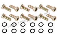 Kit visserie de chaniere de porte 911 65-68 reproduction exacte  (P1017957) pour Porsche