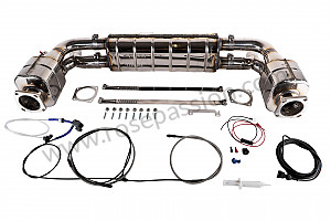 Rear exhaust for Porsche 997 Turbo / 997T / 911 Turbo / GT2 • 2009 • 997 turbo • Coupe • Automatic gearbox