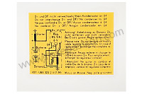 Autocollant r&eacute;gulateur de tension 356, transfert d'eau  (P1103475) pour Porsche