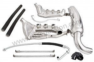 Complete exhaust kit (version with heat exchangers) for Porsche 911 G • 1988 • 3.2 g50 • Coupe • Manual gearbox, 5 speed