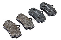 Plaquette arri&egrave;re pagid noir LE KIT DE 4 / ARRIERE / Sans OPTION: FREINS EN CERAMIQUE (PCCB) (Code option: I450) (P116150) pour Porsche