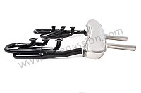 Kit &eacute;chappement spaghetti acier 46mm + silencieux inox sport 2 sorties centrales  (P116315) pour Porsche