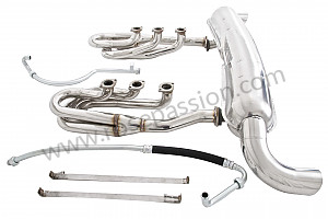 Complete exhaust kit (version with stainless steel spaghettis) for Porsche 911 G • 1989 • 3.2 g50 • Speedster • Manual gearbox, 5 speed