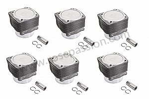 Cylinder pistons / rings for Porsche 911 Turbo / 911T / GT2 / 965 • 1992 • 3.3 turbo • Coupe • Manual gearbox, 5 speed