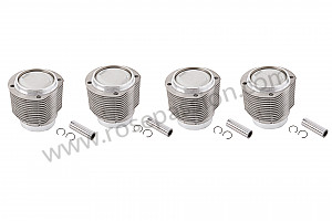 Cylinder pistons / rings for Porsche 356C • 1963 • 1600 sc (616 / 16) • Cabrio c • Manual gearbox, 4 speed