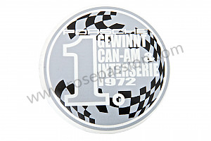 Logo steenslagrooster sticker voor Porsche Boxster / 981 • 2013 • Boxster • Cabrio • Manuele bak 6 versnellingen