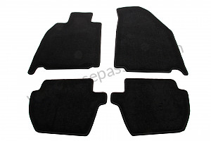 Floor mat for Porsche 997 Turbo / 997T2 / 911 Turbo / GT2 RS • 2013 • 997 turbo • Cabrio • Pdk gearbox